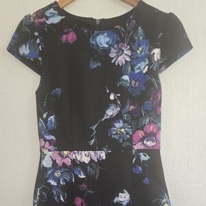 Betsey Johnson Pink and Blue Sheath Midi Dress